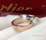 Copy Cartier Love Ring with 1 Diamond - Rose Gold or Stainless steel